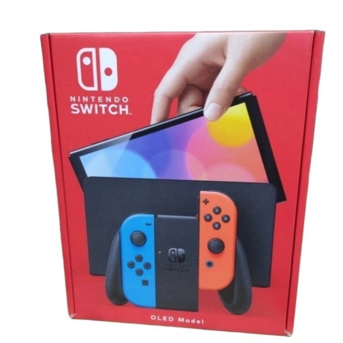 Console Nitendo Switch Oled White Memori 512GB Isi Game Full