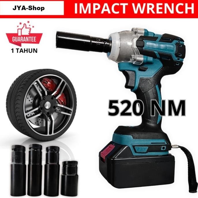 Mesin Bor Cordles Portable pembuka baut ban mobil 21Volt Impact Wrench [terbaik]