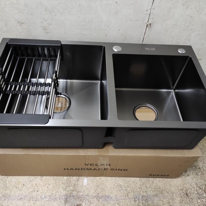 sink 2 lubang hitam komplit