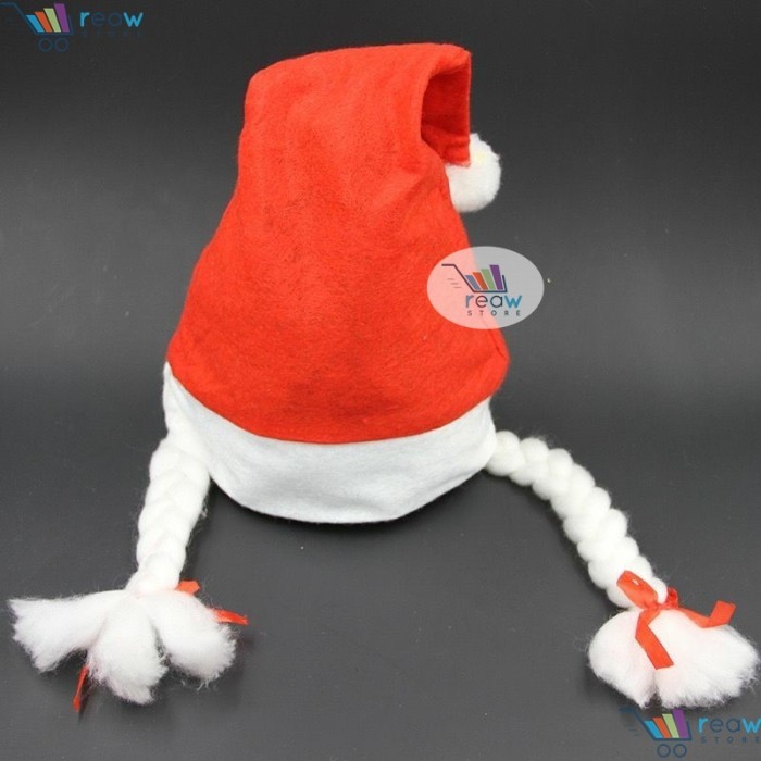 

Natal Topi Natal / Topi Santa Claus Polos - Rambut Kepang Limited