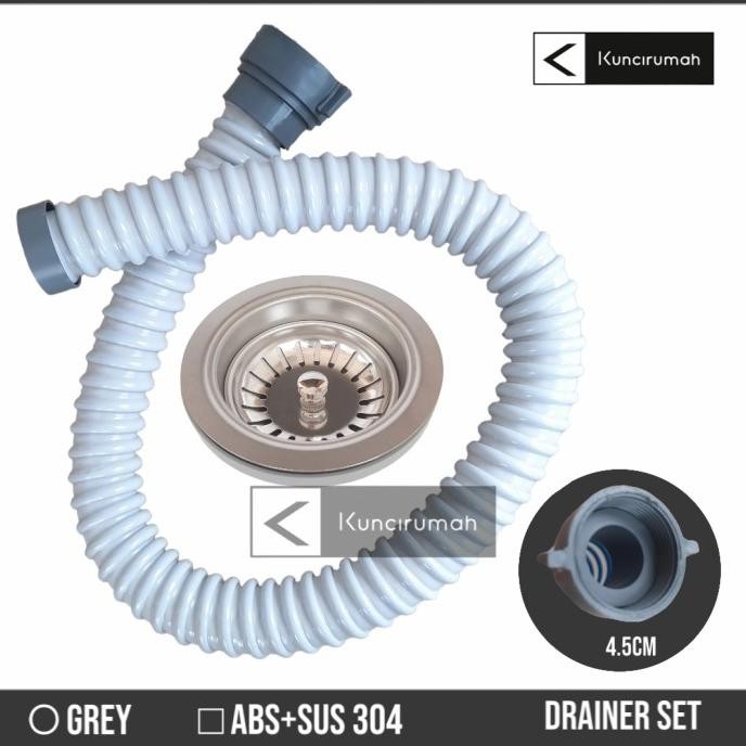 1 Set Selang Pembuangan cuci piring + Afur Sink model & modena