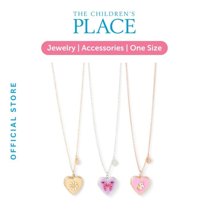 Girls Butterfly BFF Locket Necklace 3pk - Kalung Anak Perempuan