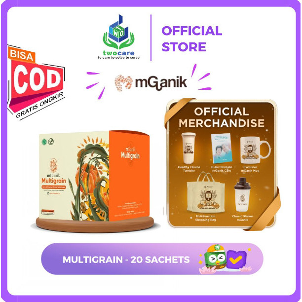 

SALE MGANIK MULTIGRAIN ORIGINAL 1 BOX ISI 20 SACHET BPOM 500 gram