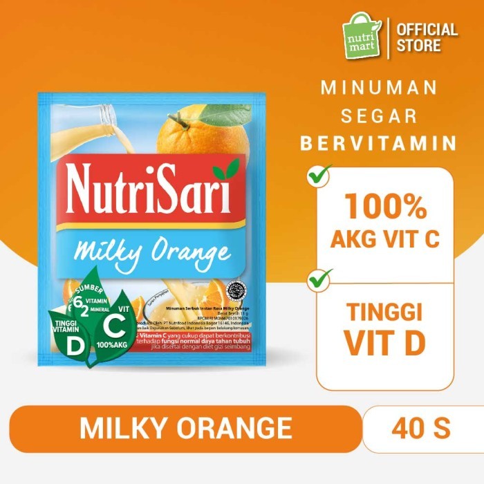 

HOT PROMO NutriSari Milky Orange (40 Sch)