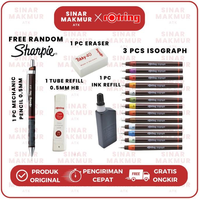 

NEW College Set Rapido Isograph Eco Pack Rotring (Set)