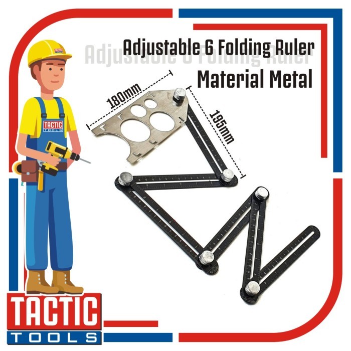 

Penggaris Keramik Serbaguna / Adjustable Folding Ruler