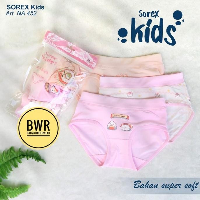 [ 6pc ] CD Sorex Anak NA 452 | Celana Dalam Anak Remaja Perempuan