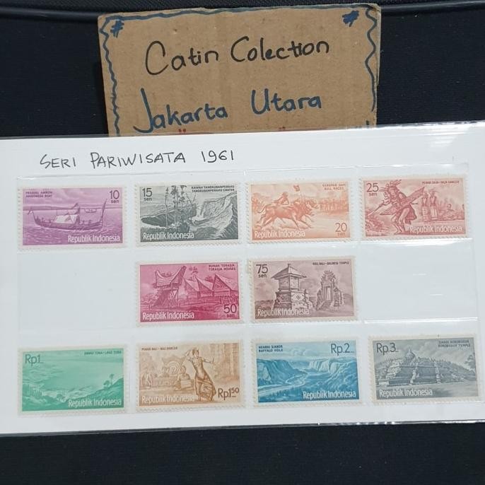 

1Set Perangko ( 10Pcs ) Seri Pariwisata Tahun 1961 Kondisi Baru Mint Original Dan Terpercaya