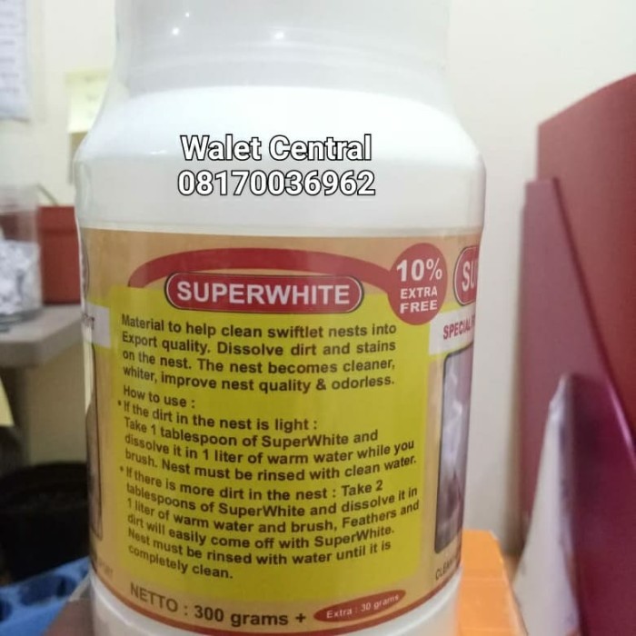 

Mantab Pembersih Sarang Walet Superwhite