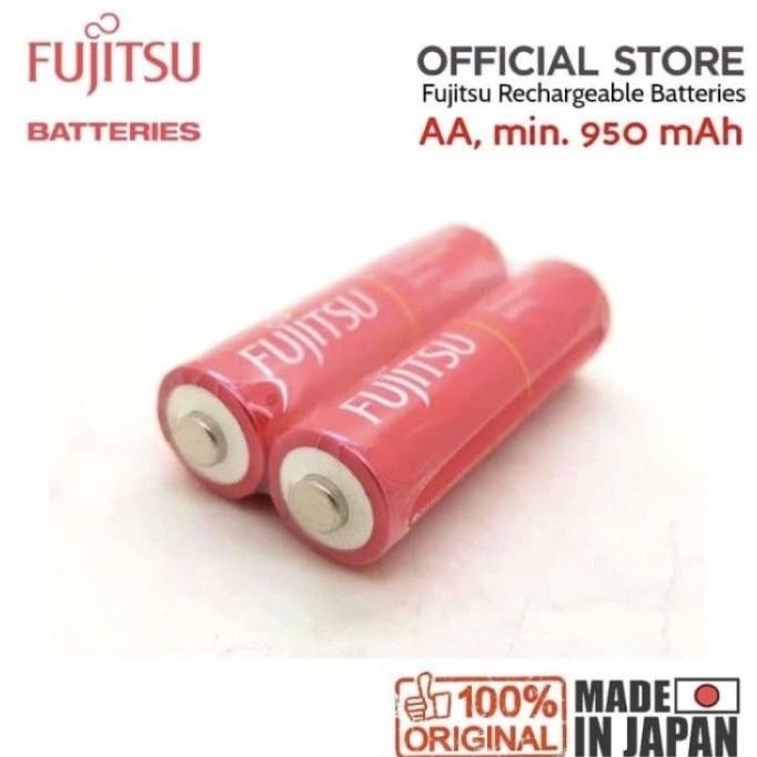 

TERSEDIA FUJITSU BATERAI BATRE AA 950MAH RECHARGEABLE JAPAN SR 2 PCS ORIGINAL