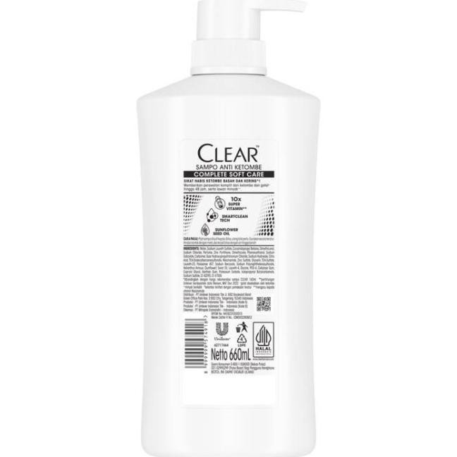 Clear Shampoo Complete Soft Care Anti Ketombe - 660Ml