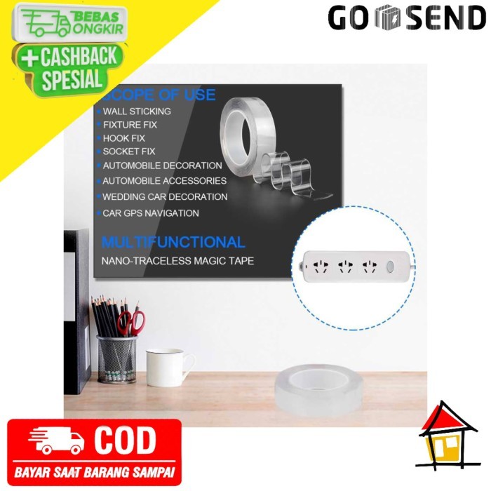 

BEBAS ONGKIR - SzGlue Double Tape Perekat No Trace Washable Sticker - J007 Keren