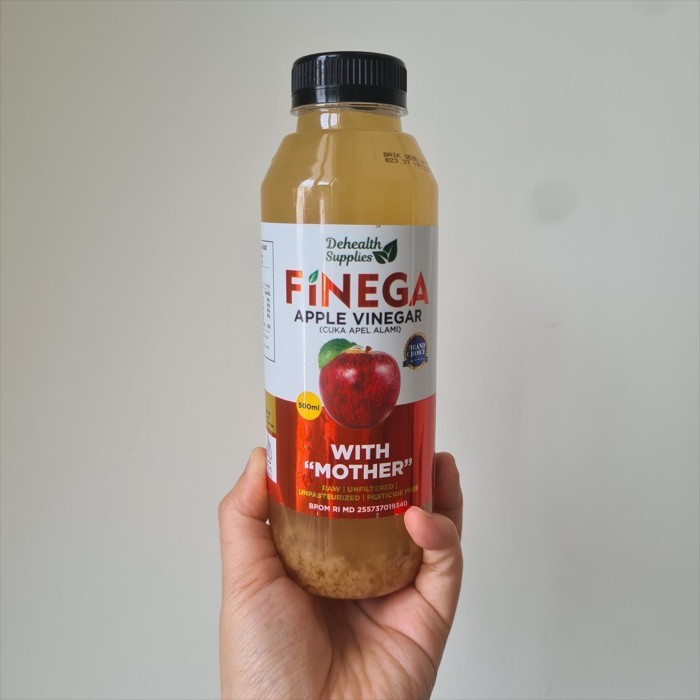 

HOT PROMO Finega Cuka Apel Apple Vinegar ACV With Mother 500ml (Plastik) Vinega