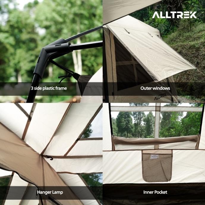 ALLTREK Tenda Camping Tentastic Outdoor 1 Bedroom + 1 Guest Room NLS