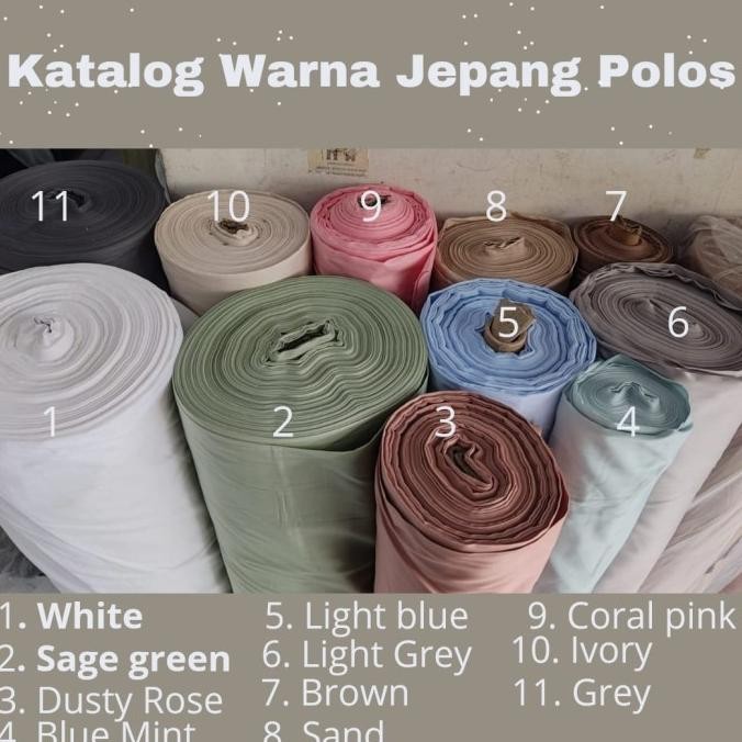 Bedcover Sprei Katun Jepang Polos Uk 160x200 180x200