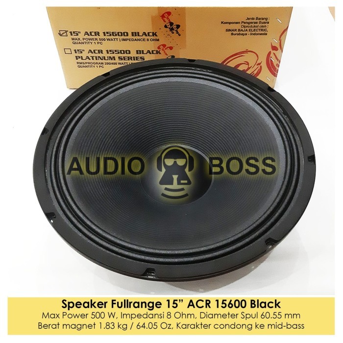 Speaker 15 Inch Acr 15600 Black / Speaker 15" Acr 15600