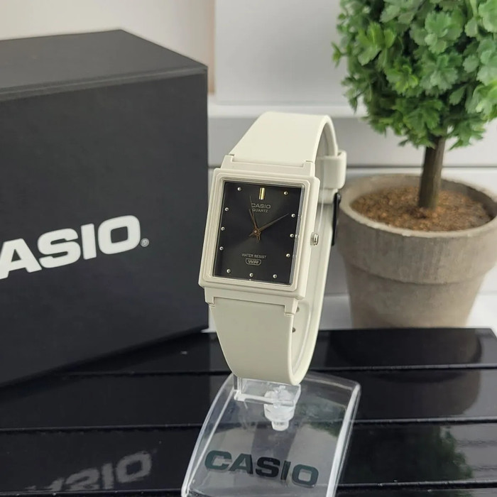 Casio Mq-38Uc-8Adf Jam Tangan Analog Unisex Simple Rubber Cream Mq38