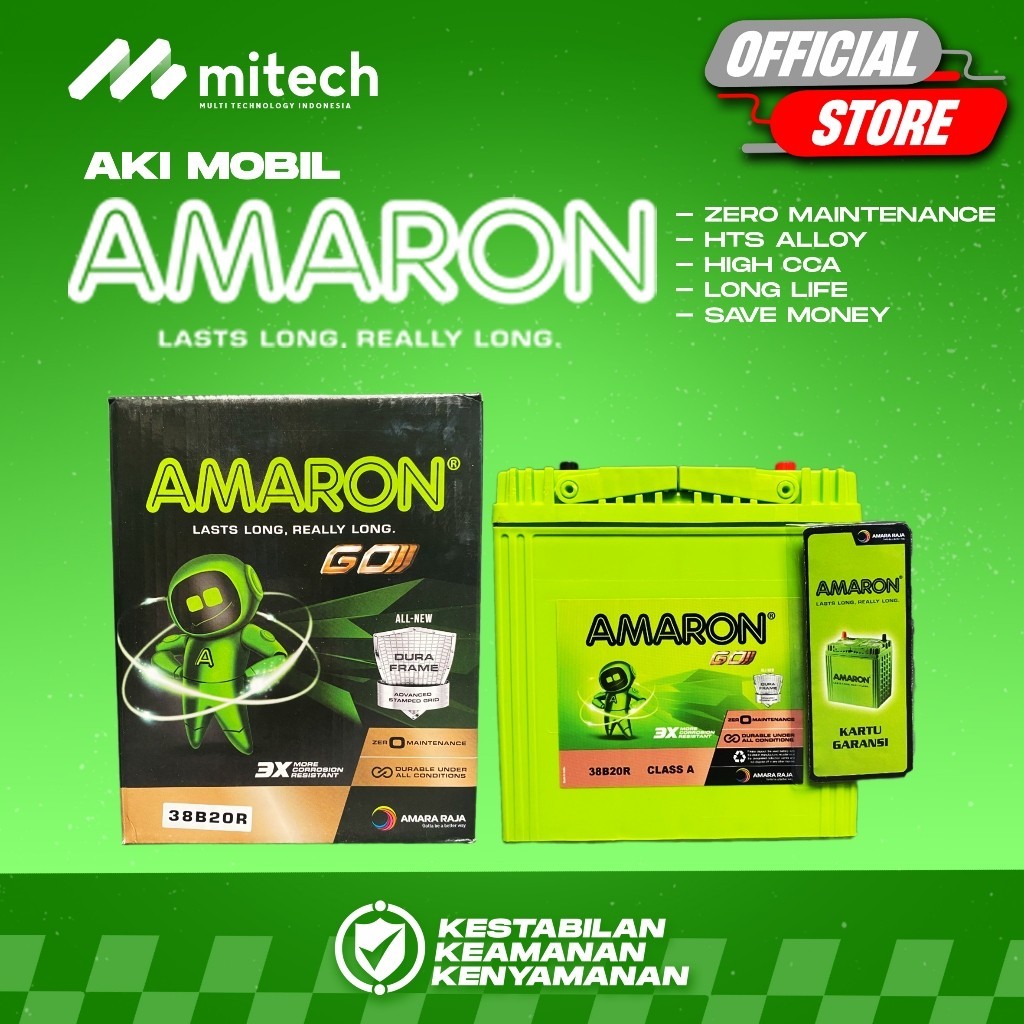 Amaron GO Aki Kering Mobil Toyota Avanza 38B20R / NS40Z - 12V / 35Ah