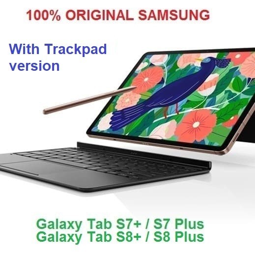 100% Original Samsung Book Cover Keyboard Tab S7+ Tab S7 Plus