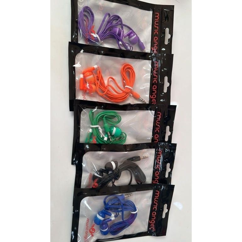 HF / EARPHONE / HANDSFREE / HEADSET MUSIC ANGEL MP3 PACKING PLASTIK KLIP