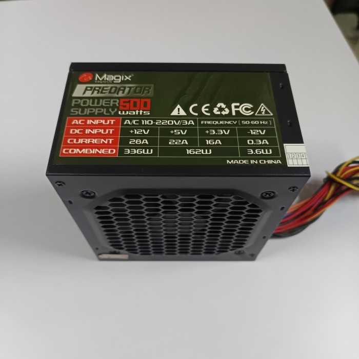 psu predator magix 500watt power supply copotan casing