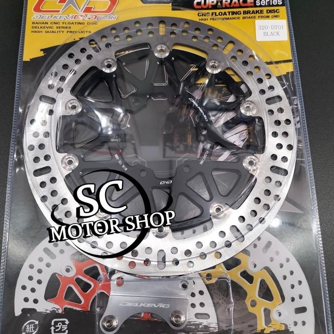 Piringan cakram depan DELKEVIC 320mm cnc floating scorpio