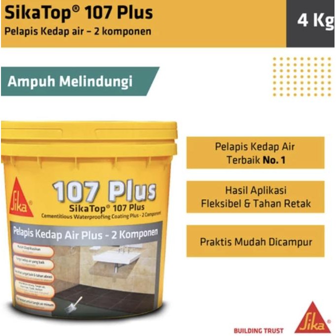 TERMURAH - [GRAB/GOSEND] SikaTop Seal 107 AB PLUS Pelapis Anti Bocor 4KG