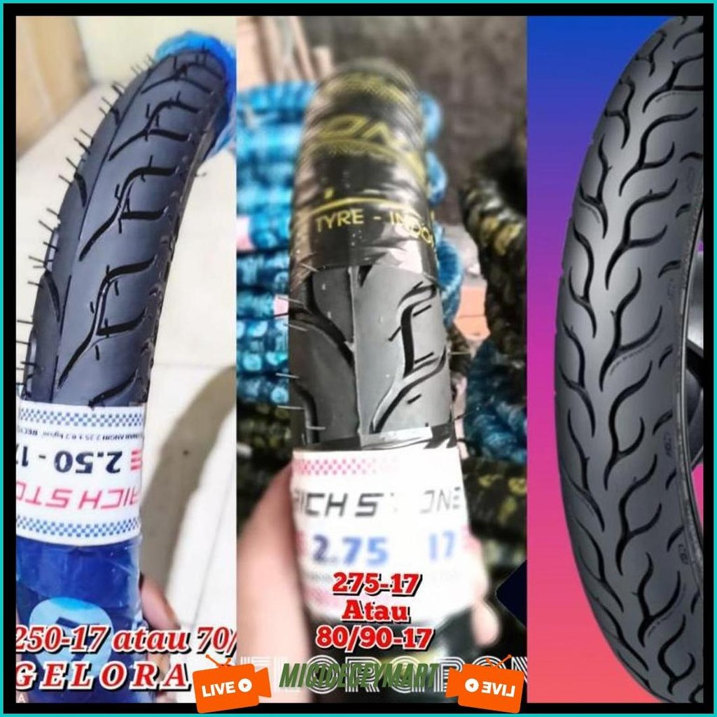 Ban Motor Bebek Flemo 250-17-17,275-17-17 Ban Revo Supra Vega Ban R17 Ban Bebek Ban Flemo Ban Donat 