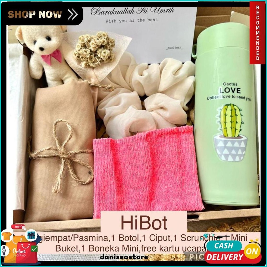 

[H.Bot] Hijab Hampers Kado Ulang Tahun Cewek Wanita Kerudung Hadiah Gift Box Wisuda Graduation (Cod)