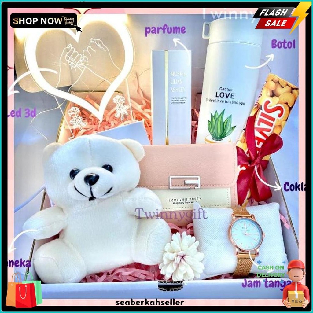 

Kado Hadiah Ulang Tahun Hampers Cewe Valentine Anniversary (6.6)
