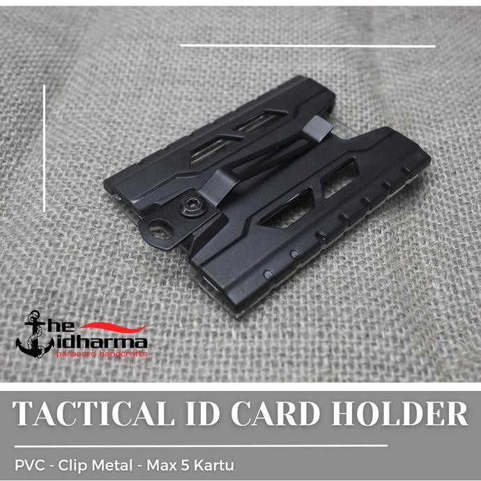 

BEBAS ONGKIR - ID Card Holder Tactical 4 Kartu Clip Metal