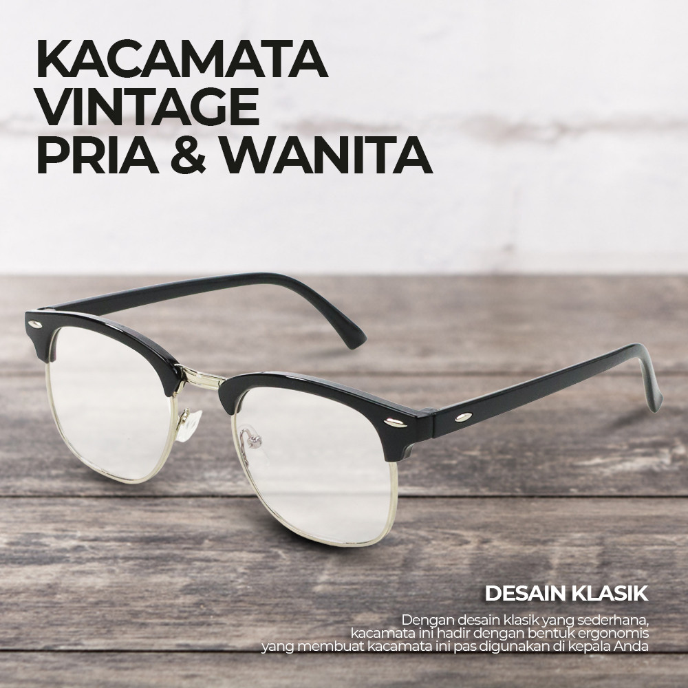 Sozo Kacamata Fashion Klasik Vintage Pria Dan Wanita - Tr7 Original High Quality Baraka Market