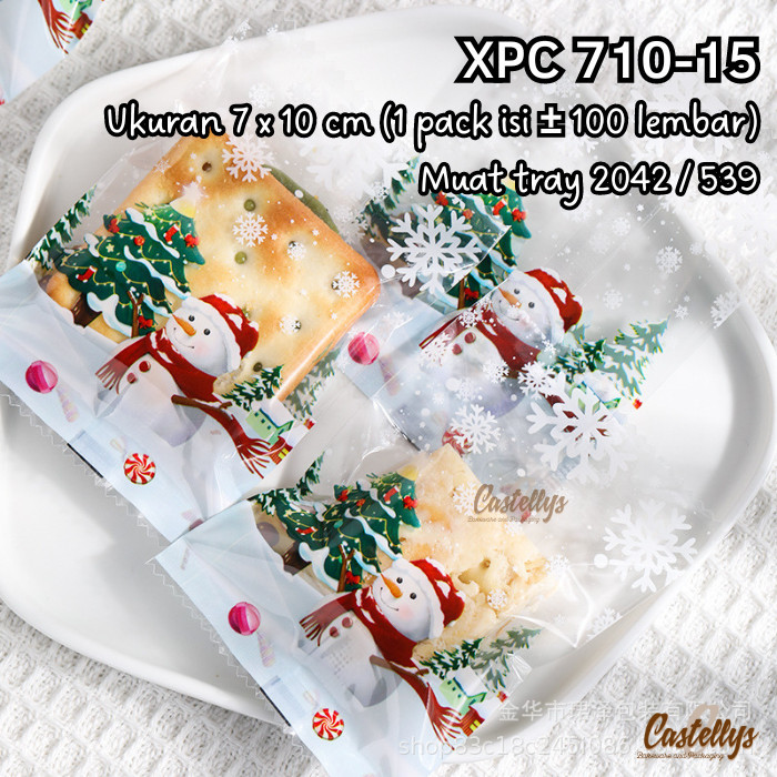 

] Plastik Cookies Natal XPC 710-15 Kue Kering Nastar Nougat Christmas