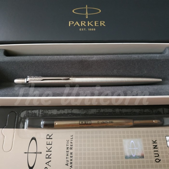 

Ready Paket 1 Klik: 1pcs Parker Jotter SS CT Ballpoint+1pcs Refill Ballpoint