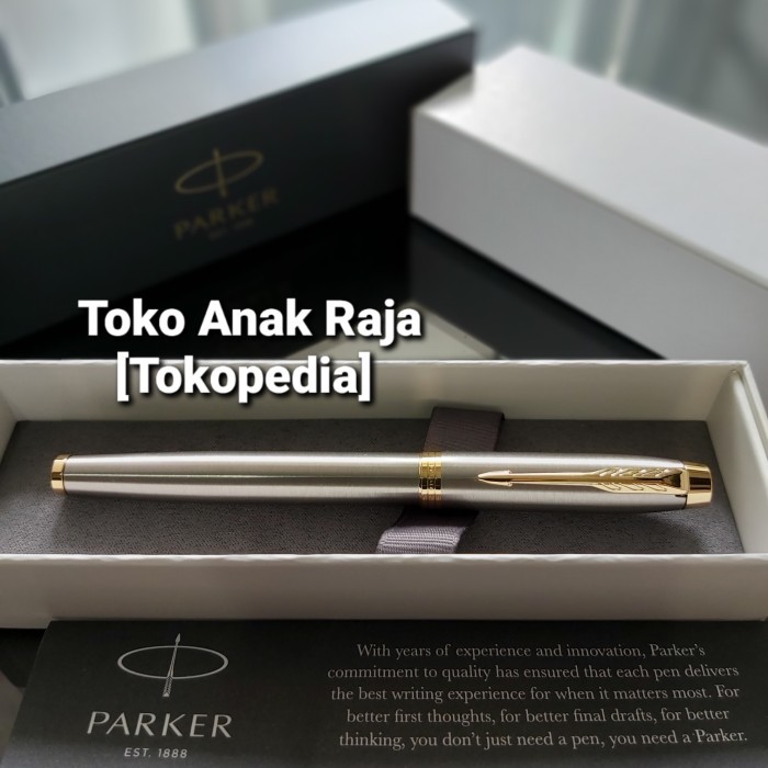 

Ready Pen Parker Im Lux StainlessBlack GT Rollerball