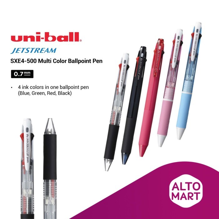 

Ready Uniball Jetstream 4 SXE4-500 Multi Color Ballpoint Pen 0.7 mm Pulpen
