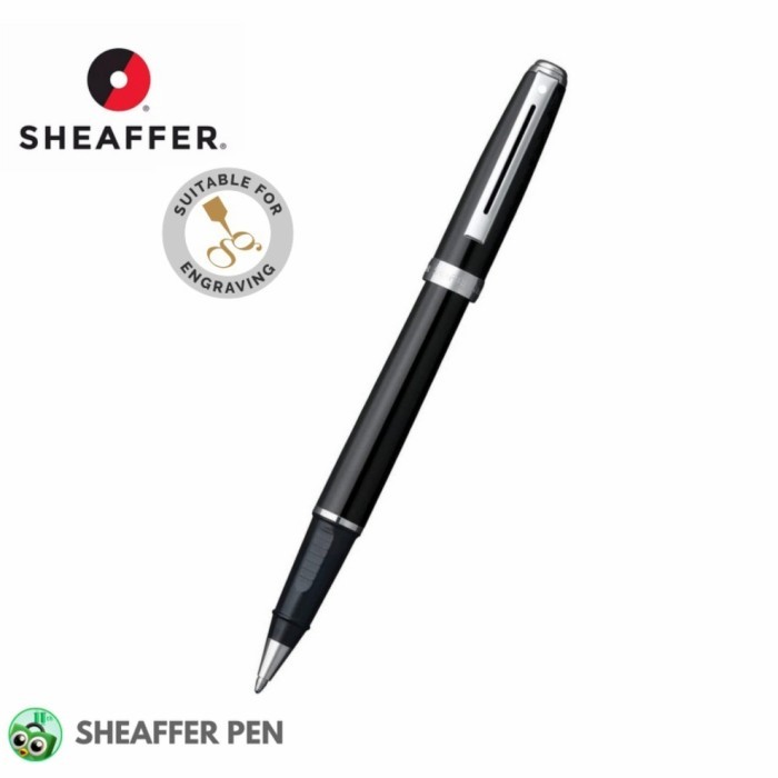 

Ready Sheaffer Prelude Black Laque Featuring Nickle Plated Trim Rollerball