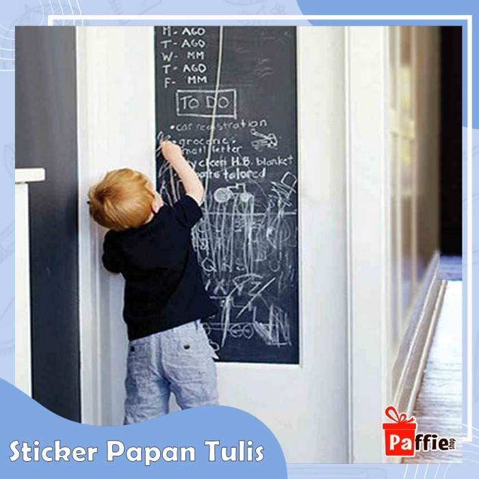 

NEW Sticker Papan Tulis Black BOARD / HITAM DIY kanvas paffie gambar tulis