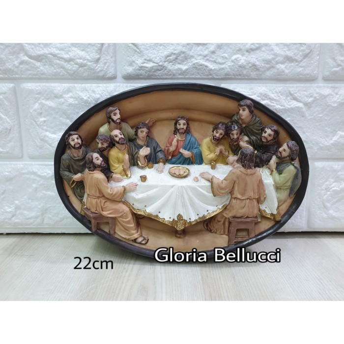 PAJANGAN DINDING PERJAMUAN KUDUS YESUS OVAL