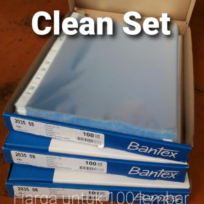 

TERLARIS - 100 lembar plastik pocket binder A4 antilarge