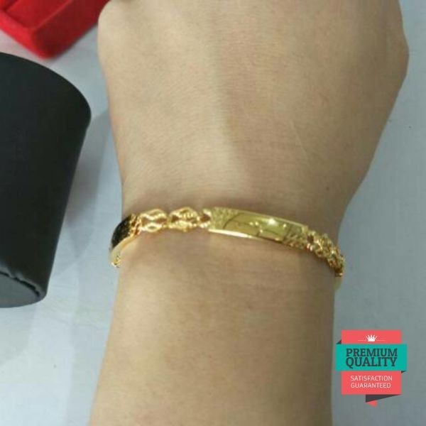 Promo gelang emas asli kadar 875 pipa rantai Elegan