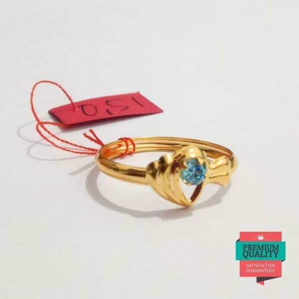 Murah cincin wanita elegant model love emas asli Elegan