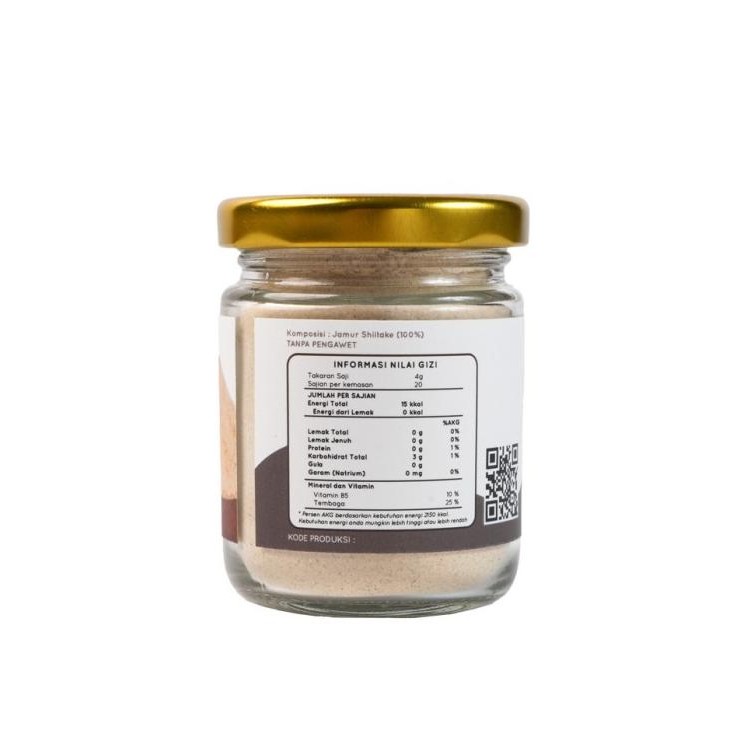 

Crystal Farm | Shiitake Mushroom Food Powder 80gr / Bubuk Kaldu Jamur