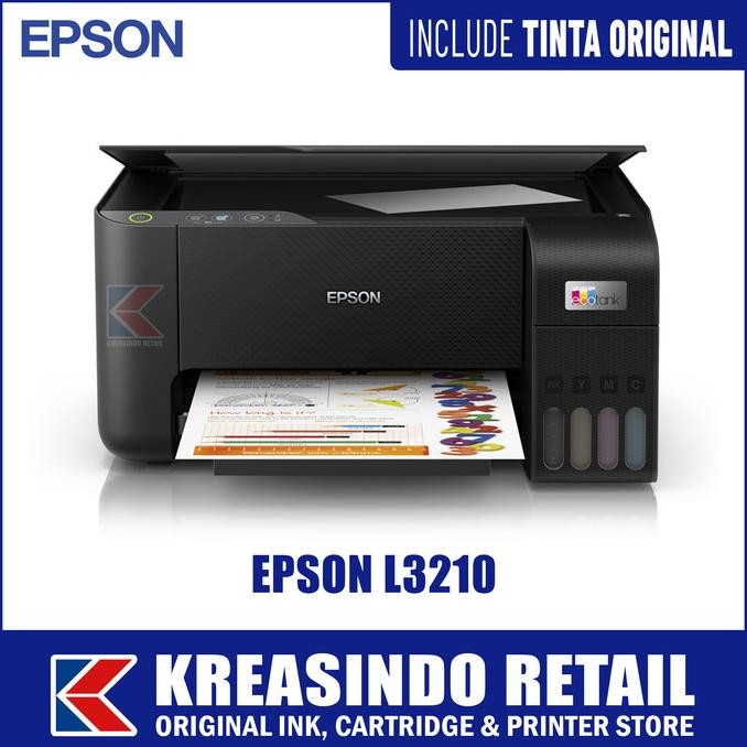 TERBARU - Epson L3210 All-in-One Printer (Pengganti L3110)