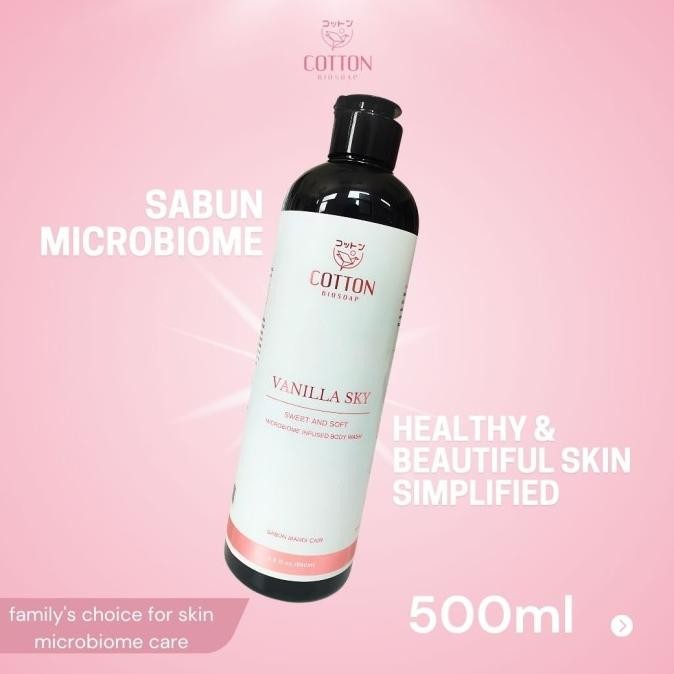 COTTON BIOSOAP MICROBIOME INFUSED BODY WASH VANILLA SKY (500 ML)
