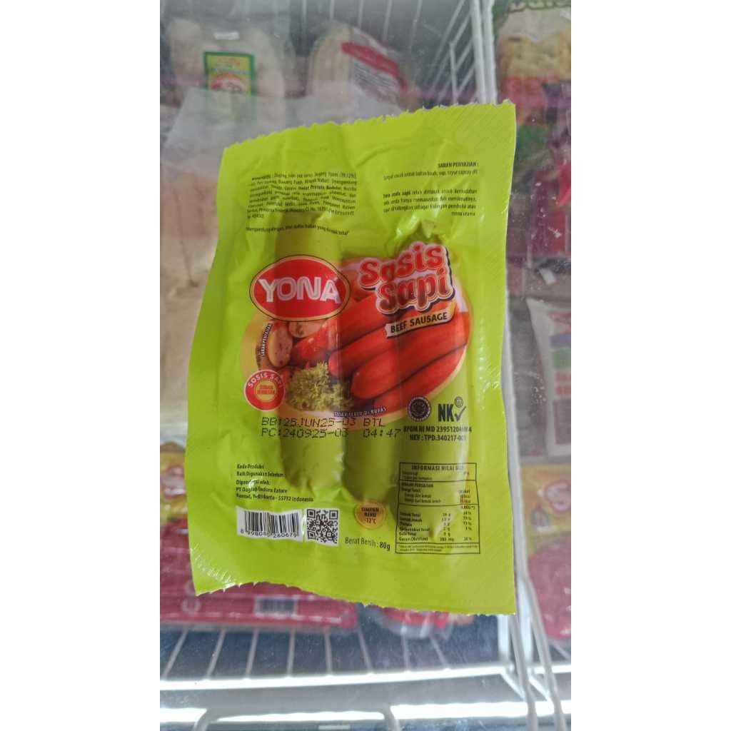 

yona sosis sapi merah isi 3 80gr