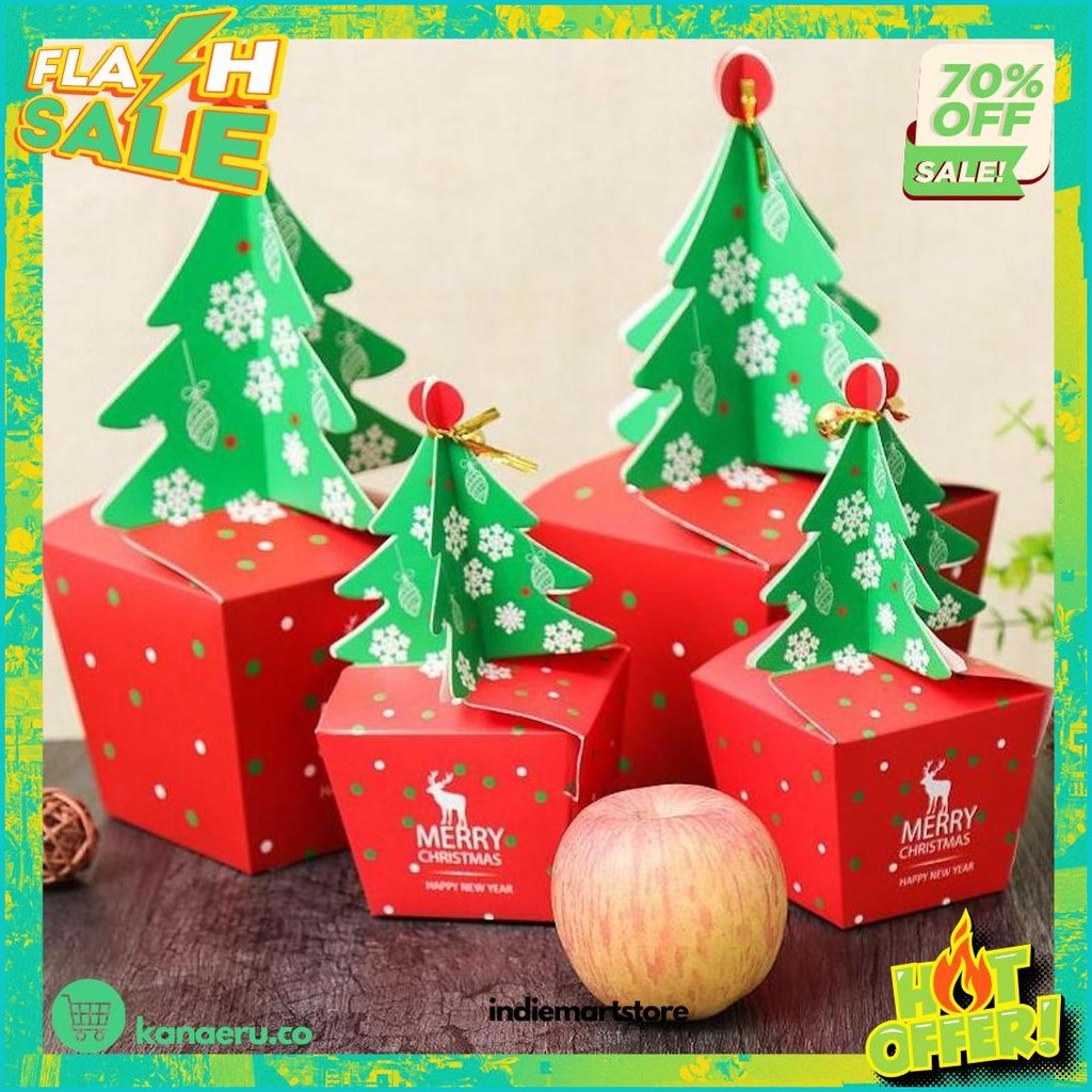 

Box Hampers Christmas / Box Hampers Natal Isi 5Pcs Diskon