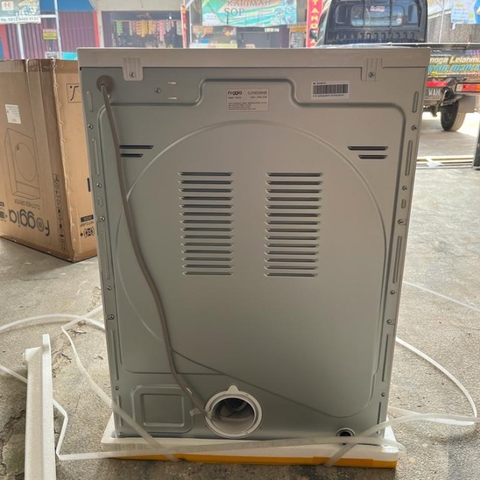 READY mesin pengering gas pakaian foggia 10,5 kg mesin laundry