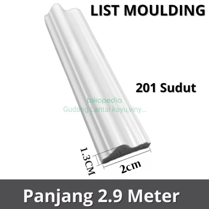 TERLENGKAP list wall moulding pvc