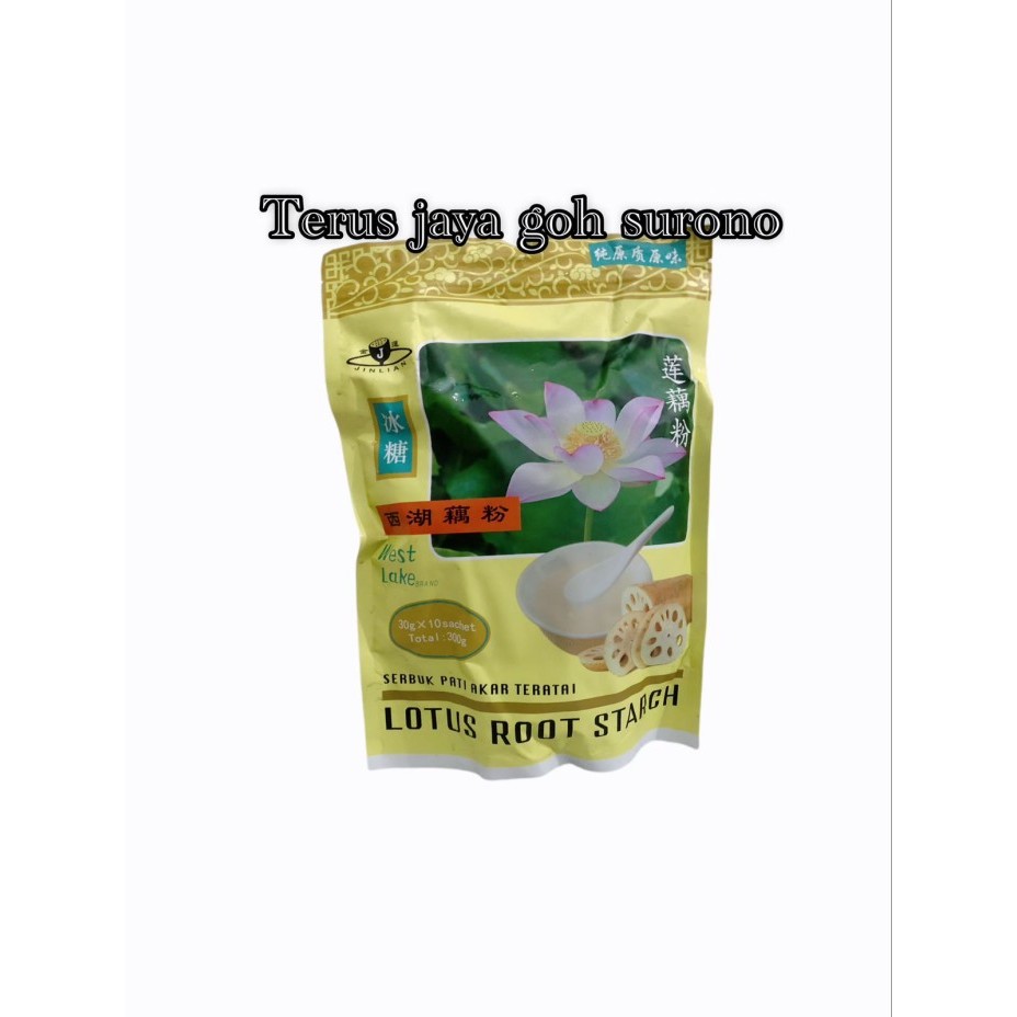 

TERBARU WEST LAKE LOTUS ROOT STARCH / MINUMAN SERBUK PATI AKAR TERATAI / SERBUK TERATAI 300G 10BKS